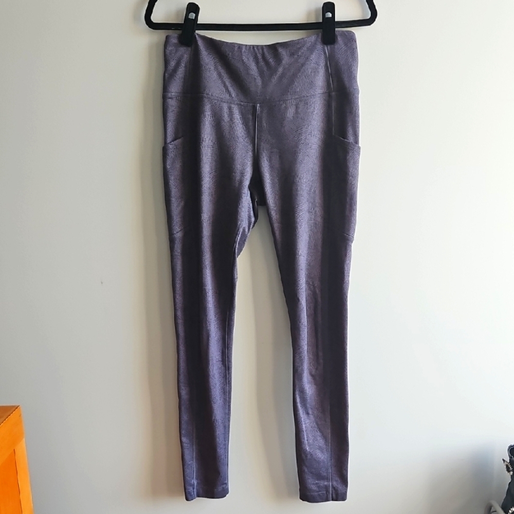 2/$20 Mondetta - Performance Patterned Leggings in Gray - Size Small